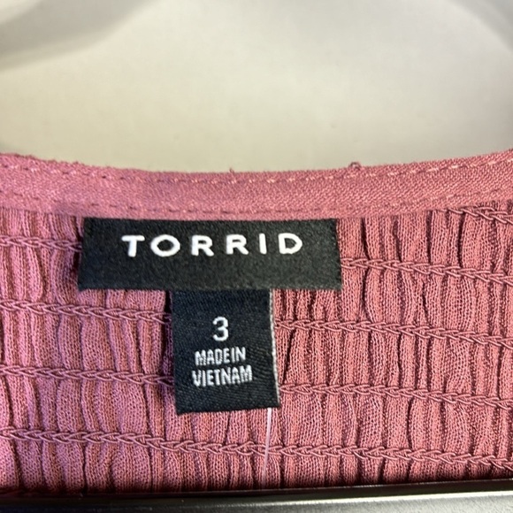 Torrid baby doll crinkle gauze smock top. Size 3X. NWT. - Picture 4 of 6